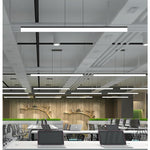 Linear LED Pendant Light in Aluminum and Acrylic for Modern Interiors