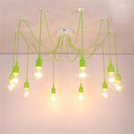 Cluster Spider Pendant Lighting 10 Heads Diy Adjustable Ceiling Lights
