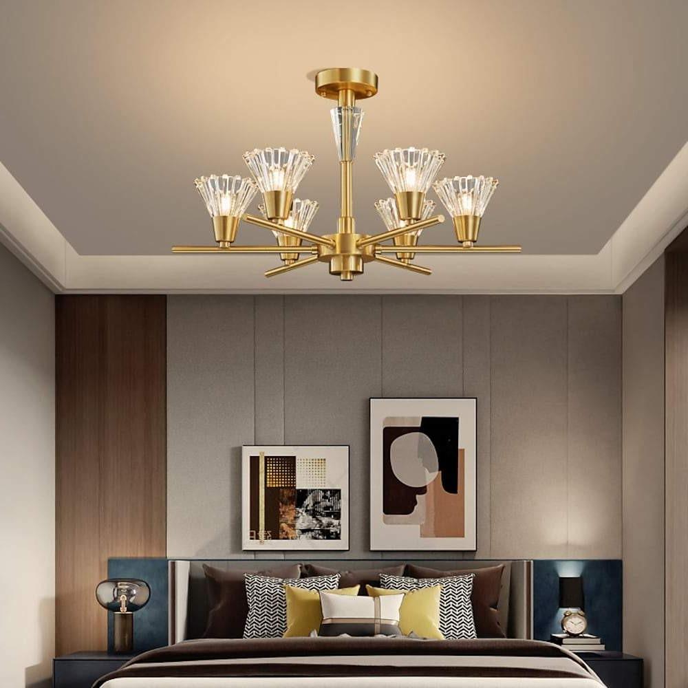 Scandinavian Style 6 8 Light Copper Pendant Ceiling Light