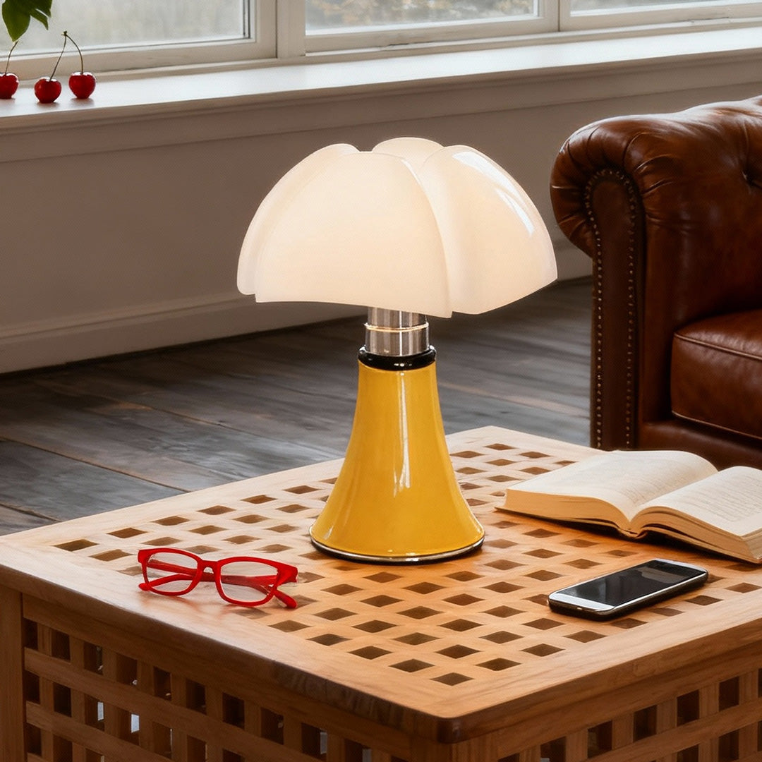 Italian Bauhaus Table Lamp in Iron with LED Warm Light