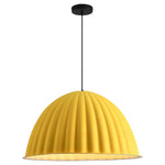 Nordic Pumpkin Felt Pendant Light with Acoustic Design