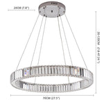 Luxury 1 Light Ring Shaped Wagon Wheel Chandelier In Gold Finish
