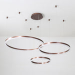 3 Ring Modern Gold Coffee Electroplated Dining Room Chandelier
