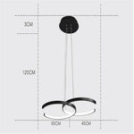 Cascade Duo Pendant Light – Modern Minimalist LED Ceiling Lamp