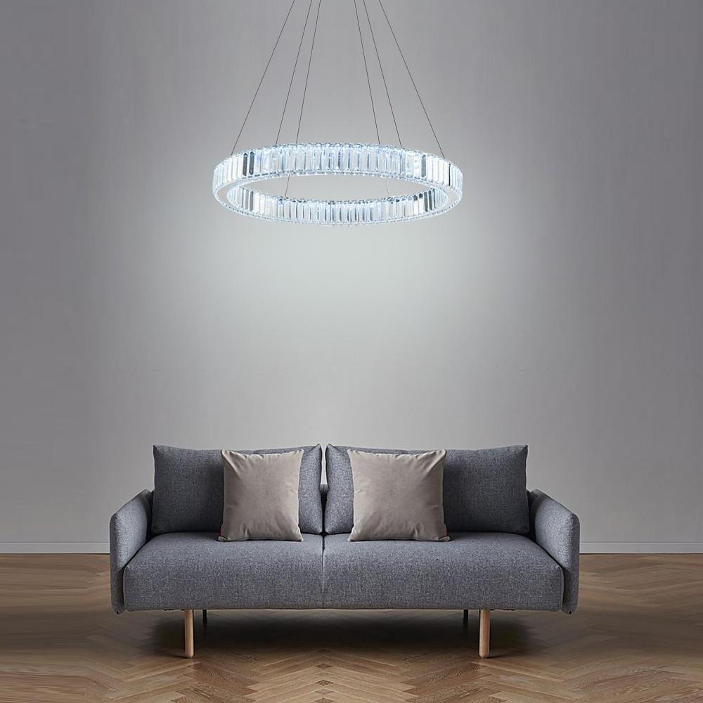 Luxury 1 Light Ring Shaped Wagon Wheel Chandelier In Gold Finish
