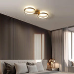 Aurelia LED Flush Mount Ceiling Light in Copper for Modern Interiors