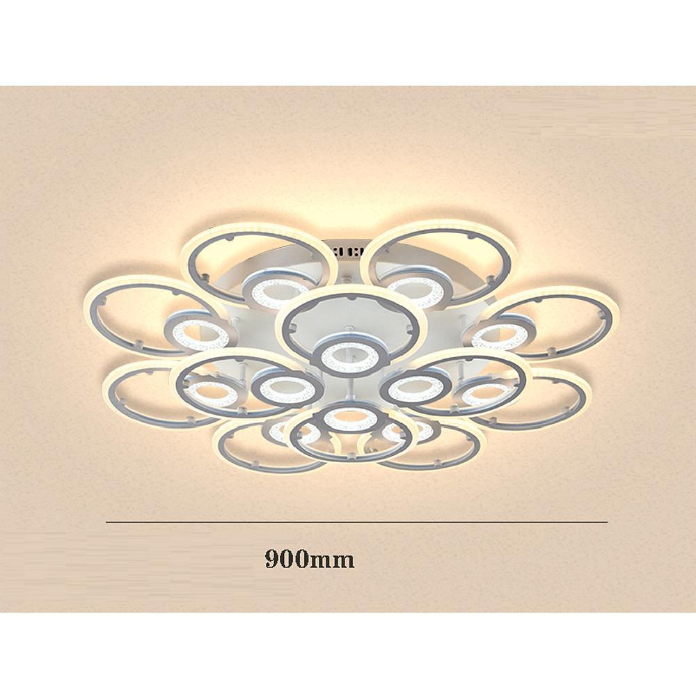Lumen Ring Flush Mount LED Ceiling Light in White Metal