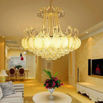 8 Light Modern Gold Silver Vintage Crystal Chandeliers For Living Room