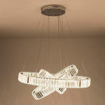 Chrome Crystal 3 Tier Pendant Light Modern Chandelier