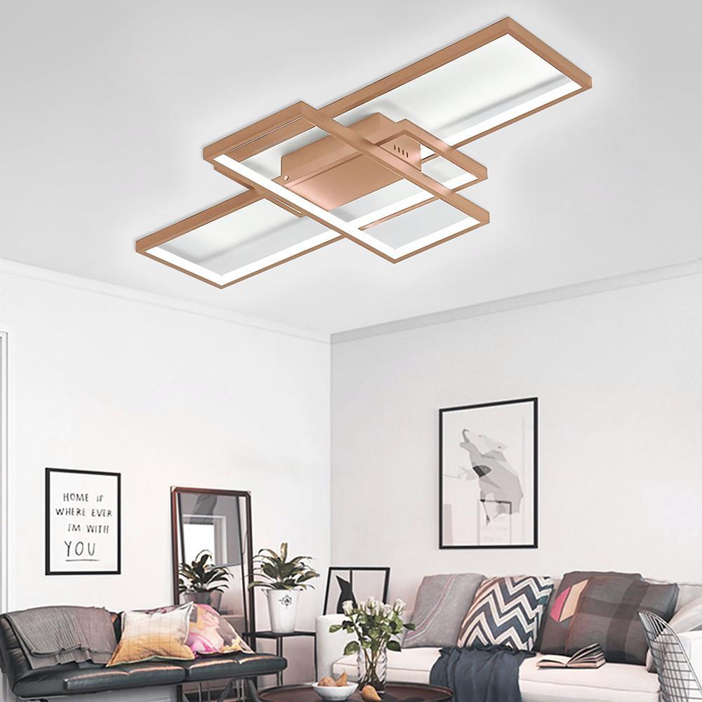 Abstract Rectangles LED Flush Mount Ceiling Light in Modern Minimalist Style