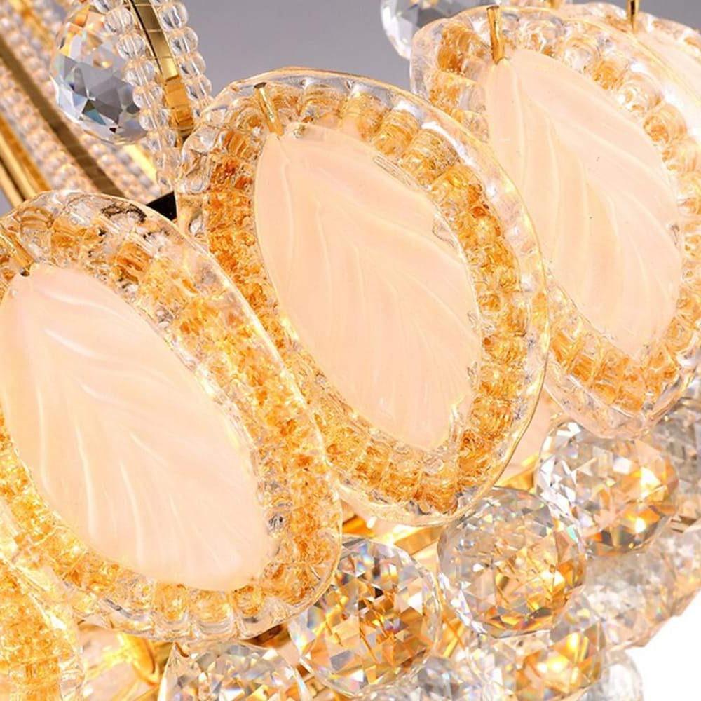 8 Light Modern Gold Silver Vintage Crystal Chandeliers For Living Room