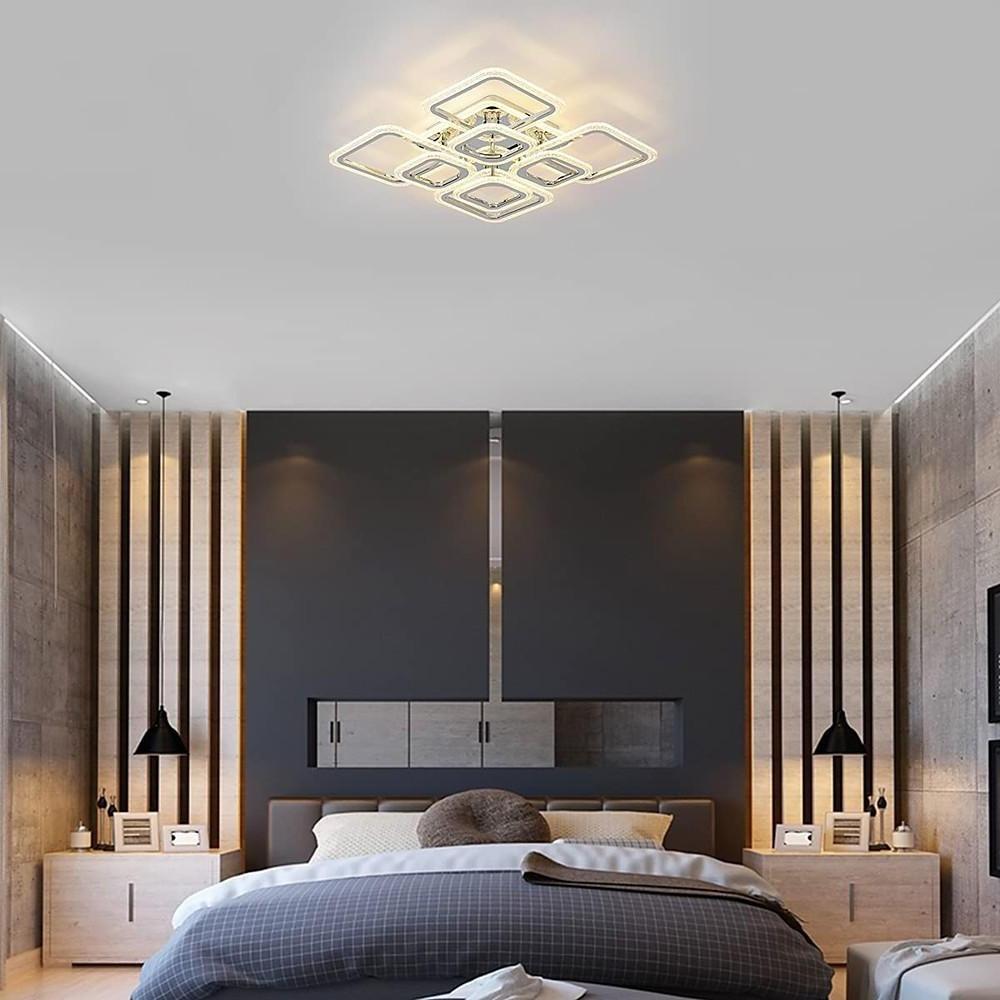 Lumina Square LED Flush Mount Ceiling Light – Modern Minimalist Ambient Illumination