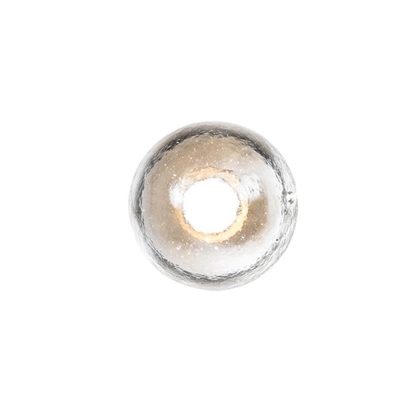 Rustic Glass Outdoor Wall Lantern with Warm LED Glow