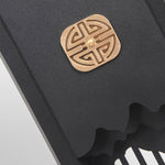 Artisan Cut-Out LED Landscape Light in Black Stainless Steel for Modern Courtyards