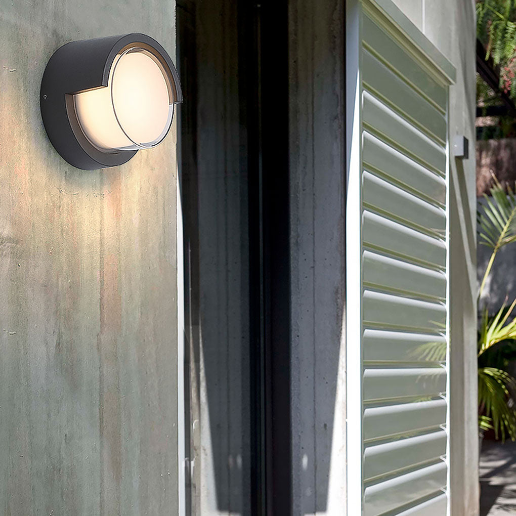 Modern Outdoor Round Square Waterproof Wall Light For Villa Garden Balcony Door Front
