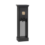 Artisan Cut-Out LED Landscape Light in Black Stainless Steel for Modern Courtyards