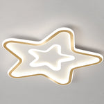 Nordic Simple Led Ultra Thin Five Pointed Star Ceiling Light Kids Bedroom Lamp