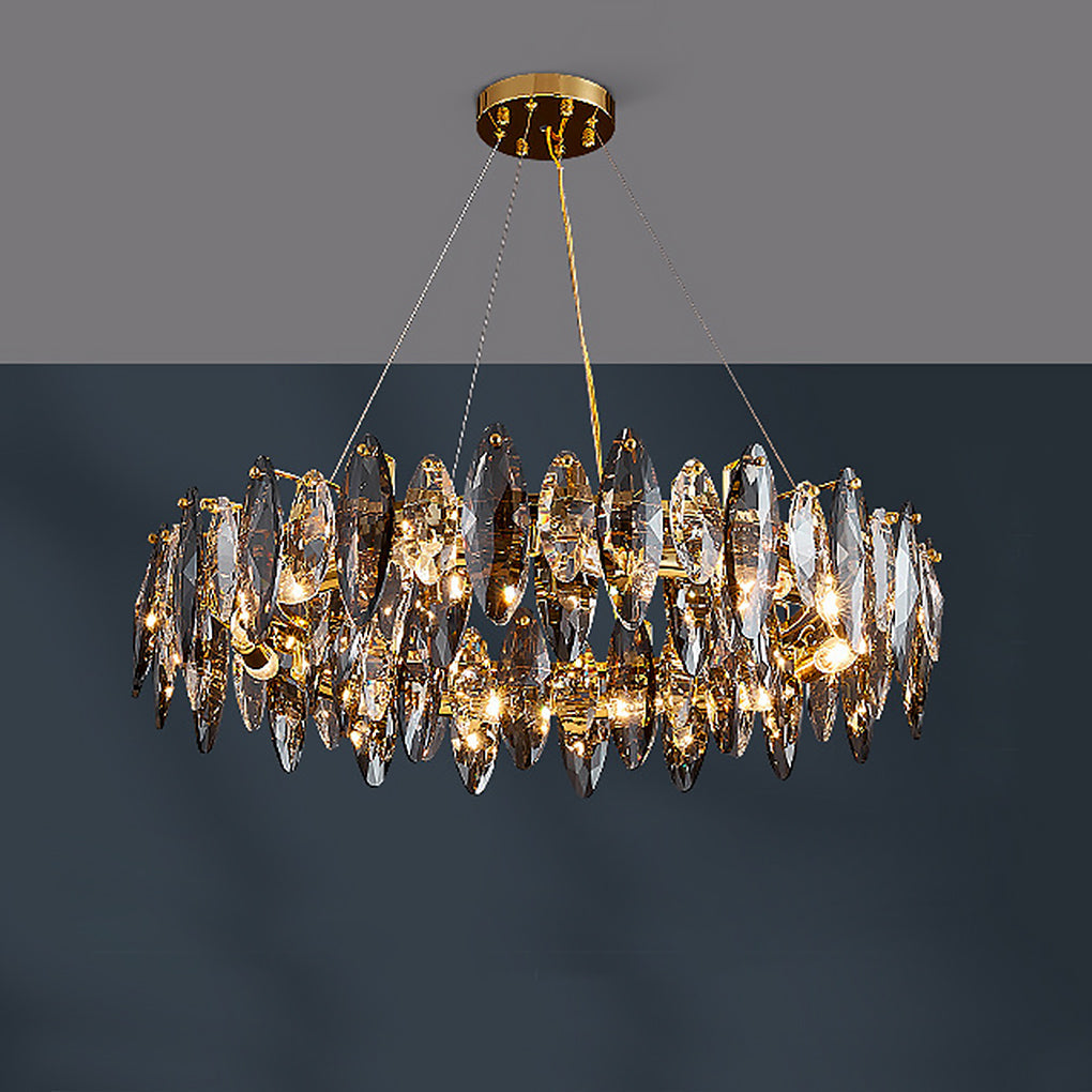Postmodern Personality Creative Crystal Chandelier With Three Color Led