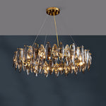 Postmodern Personality Creative Crystal Chandelier With Three Color Led