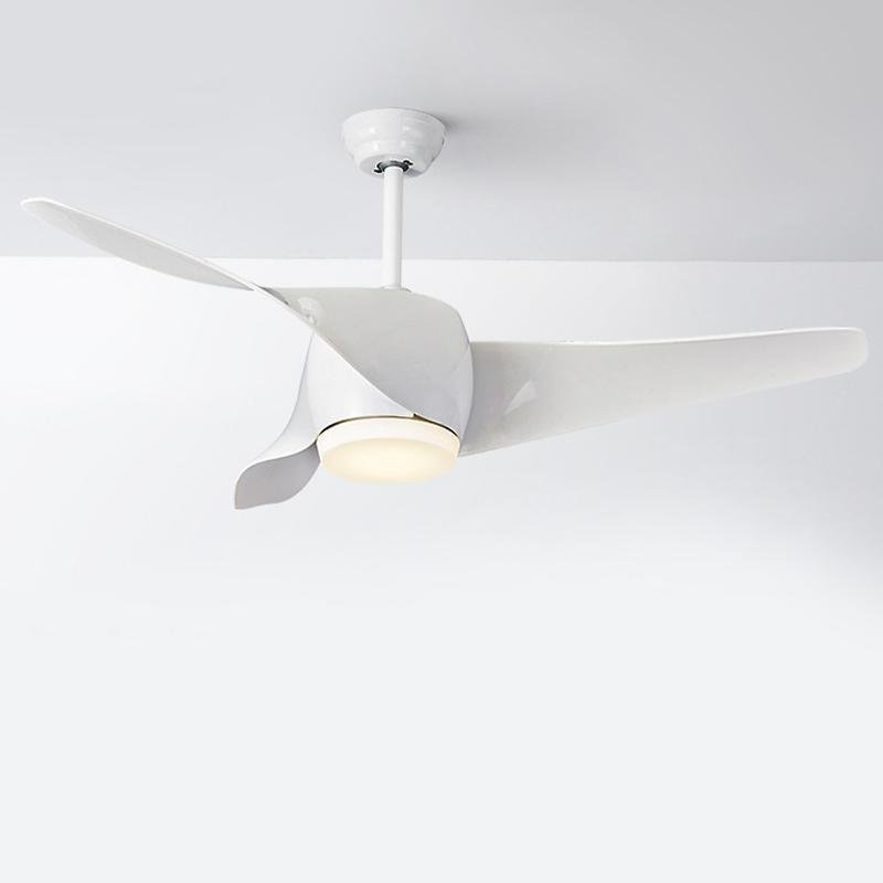Aria 52-Inch LED Ceiling Fan with Remote Control in Wood, White, or Black