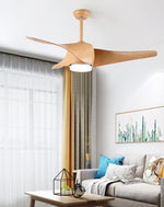Aria 52-Inch LED Ceiling Fan with Remote Control in Wood, White, or Black