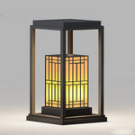 Lattice Outdoor Wall Lantern in Stainless Steel with Marble Accent