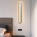 Modern LED Wall Sconce with Three-Step Dimming in Black or Gold