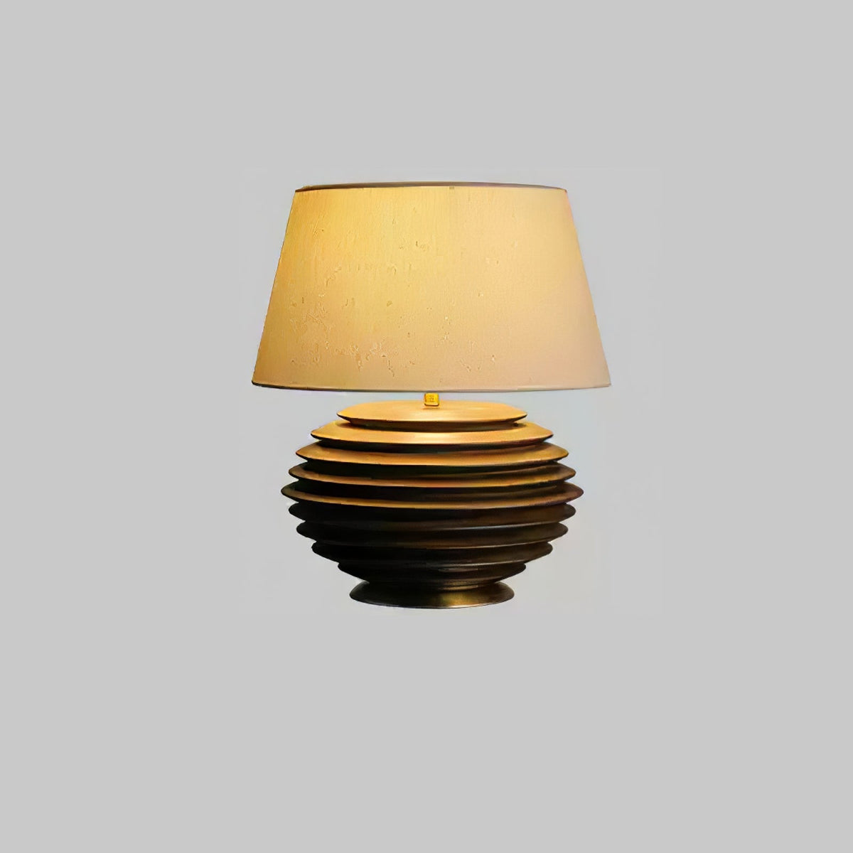 Cadence Table Lamp – Modern Fabric & Wood Table Light for Living Room, Bedroom, and Office