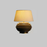 Cadence Table Lamp – Modern Fabric & Wood Table Light for Living Room, Bedroom, and Office
