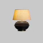 Cadence Table Lamp – Modern Fabric & Wood Table Light for Living Room, Bedroom, and Office