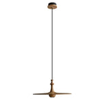 Wooden Spin Pendant Light – Modern Natural Wood Hanging Lamp for Dining Room & Living Room