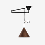 Axion Swing Pendant Light – Modern Wood & Metal Adjustable Ceiling Lamp