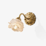 Rosette Brass Wall Lamp