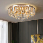 Simple Round Crystal Ceiling Lamp