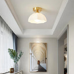 Minimalist White Dome Ceiling Light
