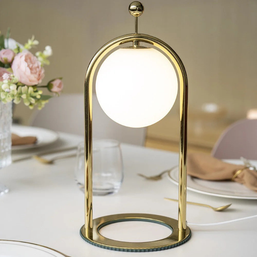 A Modern Cream Style Atmosphere Table Lamp With A Touch Of Luxury