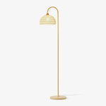 Rattan Bend Floor Lamp