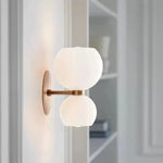 Twin Sphere Contemporary Wall Light