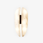 Alabaster Veil Wall Sconce – Modern LED Wall Light in Metal and Leather