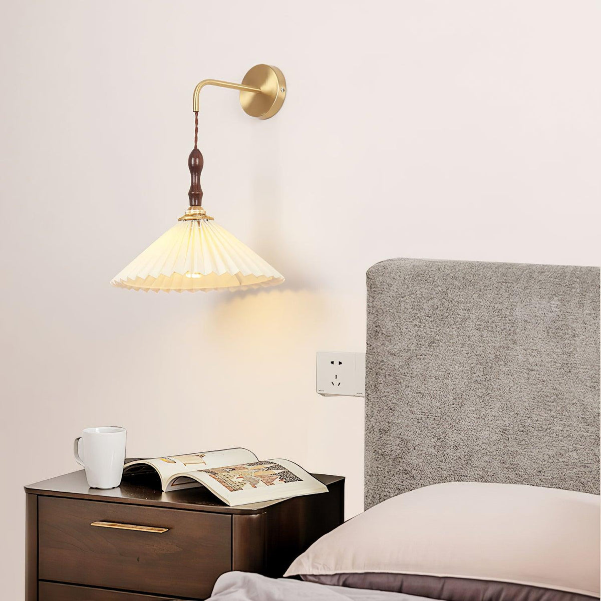 Layered Wood Wall Light
