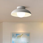 Minimalist Metal Semi Flush Light