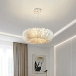 Fluffy Feather Pendant Light