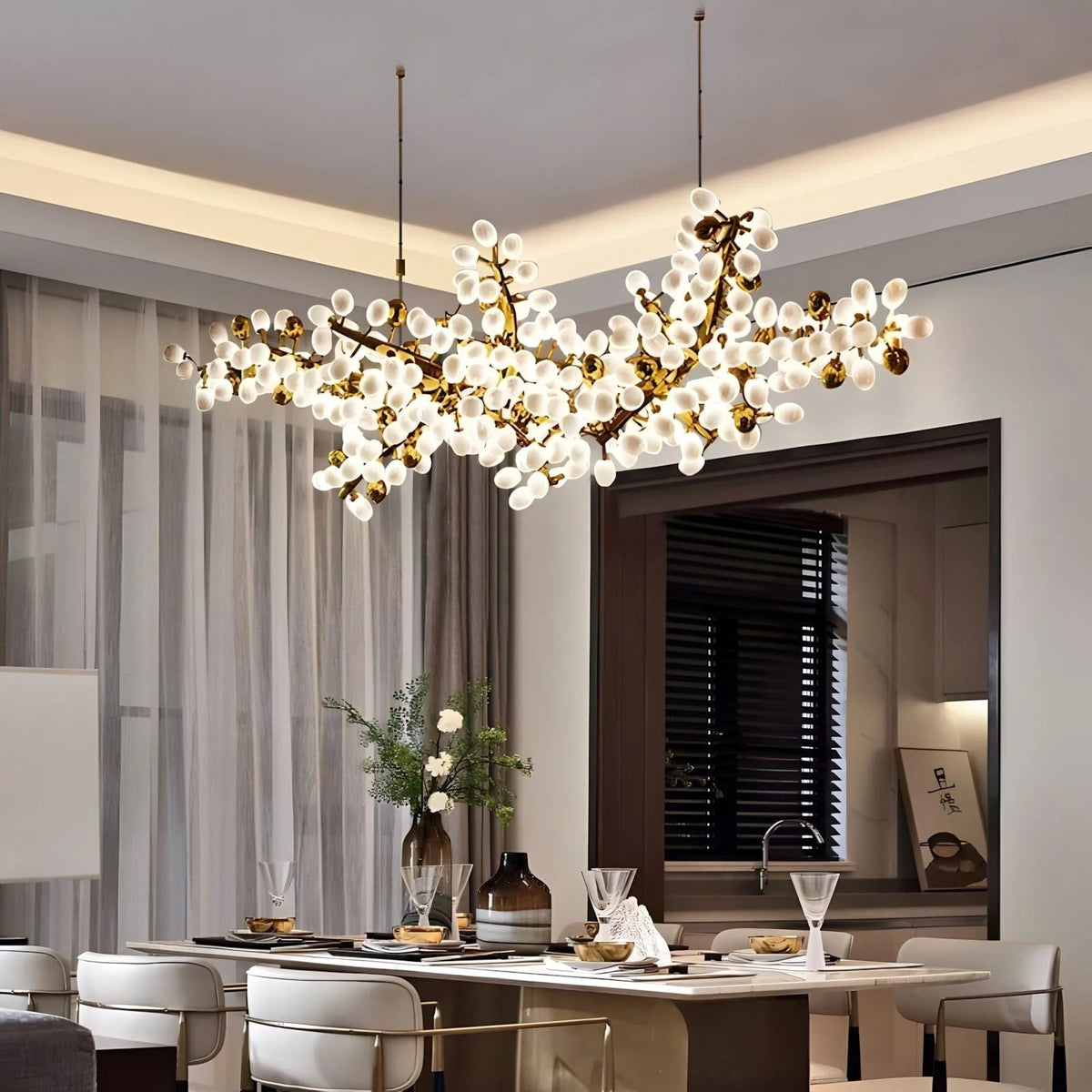 Luxury Modern Art Glass Ball Decorative Chandelier