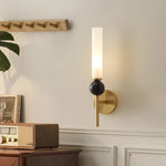 Vertical Marble Accent Wall Light
