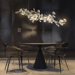 Golden Gingko Leaf Chandelier