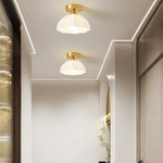 Minimalist White Dome Ceiling Light