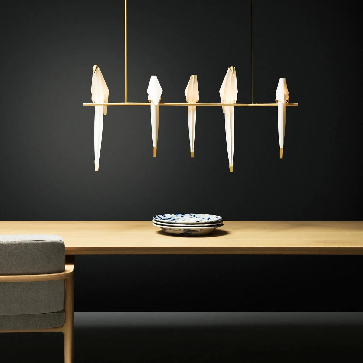 Origami Bird Led Chandelier