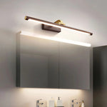 Luxe Brass Walnut Linear Wall Light