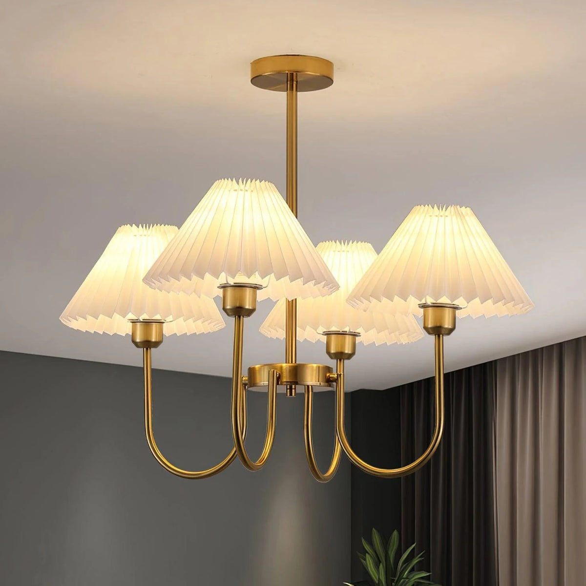 Aurelle Pleated Chandelier