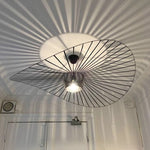 Modern Simple Fabric Hat Shape Pendant Light